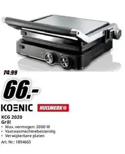 MediaMarkt Koenic KCG 2020 Grill aanbieding