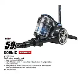 MediaMarkt Koenic KVC 71524 Stofzuiger zonder zak aanbieding