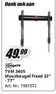 MediaMarkt TVM 3405 Muurbeugel Fixed 32" -77" aanbieding
