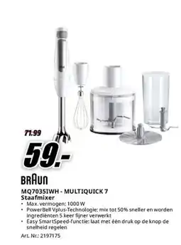 MediaMarkt Braun MQ7035IWH-multiquick 7 staafmixer aanbieding