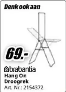 MediaMarkt Brabantia hang on droogrek aanbieding