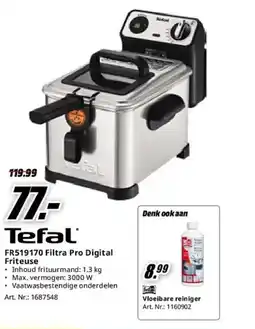 MediaMarkt Tefal FR519170 Filtra Pro Digital Friteuse aanbieding