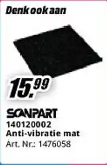 MediaMarkt Scanpart 140120002 anti-vibratie mat aanbieding