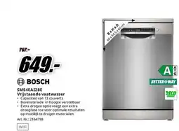 MediaMarkt Bosch SMS4EA128E Vrijstaande vaatwasser aanbieding