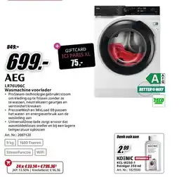 MediaMarkt AEG LR76U96C Wasmachine voorlader aanbieding
