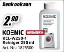 MediaMarkt koenic KCL-W250-1 Reiniger aanbieding