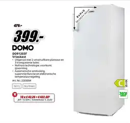 MediaMarkt Domo DO91203F Vrieskast aanbieding