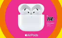 MediaMarkt AirPods 4 + Oplaadcase Draadloze oordopjes aanbieding