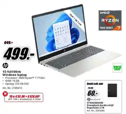 MediaMarkt 15-fc0100nb Windows laptop aanbieding