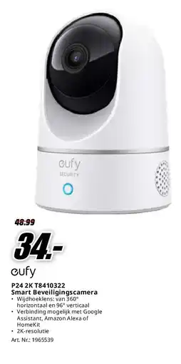 MediaMarkt P24 2K T8410322 Smart Beveiligingscamera aanbieding