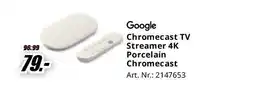 MediaMarkt Chromecast TV Streamer 4K Porcelain Chromecast aanbieding