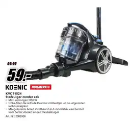 MediaMarkt KVC 71524 Stofzuiger zonder zak aanbieding