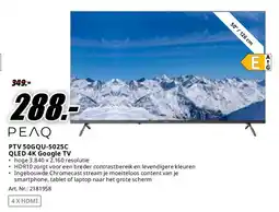 MediaMarkt PTV 50GQU-5025C QLED 4K Google TV aanbieding