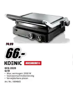MediaMarkt KCG 2020 Grill aanbieding