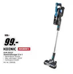 MediaMarkt KVR 25221 Steelstofzuiger 2 in 1 aanbieding