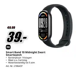 MediaMarkt Mi Smart Band 10 Midnight Zwart Smartwatch aanbieding