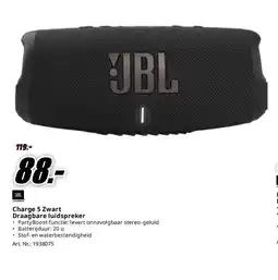 MediaMarkt Charge 5 Zwart Draagbare luidspreker aanbieding