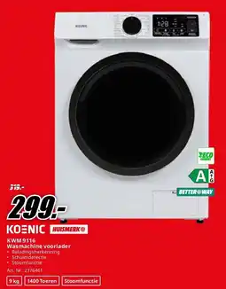 MediaMarkt KWM 9116 Wasmachine voorlader aanbieding