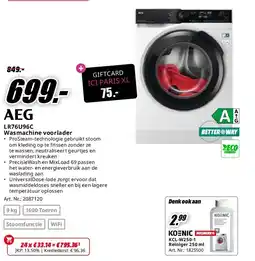 MediaMarkt AEG LR76U96C Wasmachine voorlader aanbieding