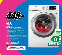 MediaMarkt AEG LF62R864 Wasmachine voorlader aanbieding