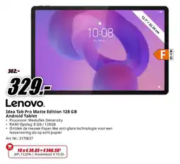 MediaMarkt Idea Tab Pro Mat aanbieding