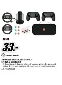 MediaMarkt Qware gaming Nintendo Switch 2 Starter Kit Switch 2 starterkit aanbieding