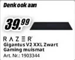 MediaMarkt Razer Gigantus V2 XXL Zwart Gaming muismat aanbieding