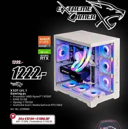 MediaMarkt X EDT LVL 1 Gaming pc aanbieding
