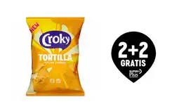 Delhaize Croky tortilla nacho cheese aanbieding