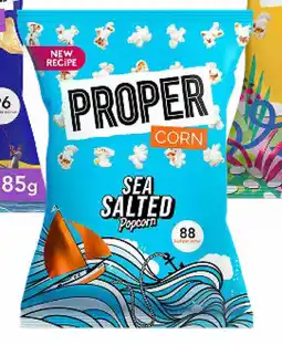Delhaize Proper corn sea salted popcorn aanbieding