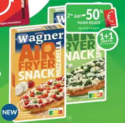 Intermarché Wagner Airfryer Pizza Spinazie of mozzarella aanbieding