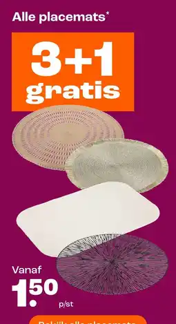 Kwantum Alle placemats aanbieding