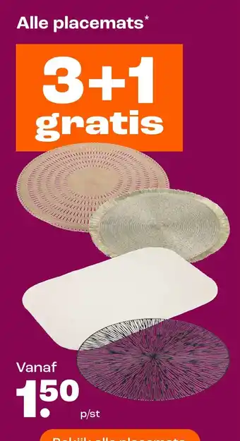Kwantum Alle placemats aanbieding