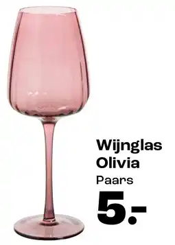 Kwantum Wijnglas Olivia Paars aanbieding