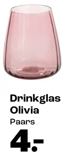 Kwantum Drinkglas Olivia Paars aanbieding