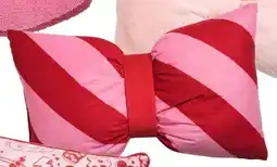 Kwantum Kussens Strik Streep Roze aanbieding