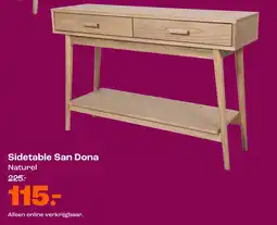 Kwantum Sidetable San Dona Naturel aanbieding