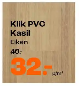 Kwantum Klik PVC Kasil aanbieding