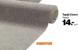 Kwantum Tapijt Eston Taupe aanbieding