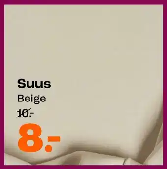 Kwantum Voeringstoffen Suus Beige aanbieding