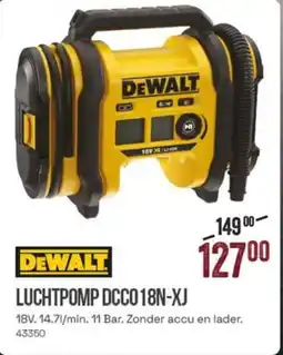 Meno Dewalt Luchtpomp DCCO 18N-XJ aanbieding