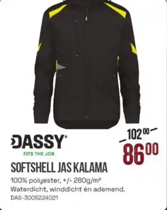 Dassy Softshell Jas Kalama