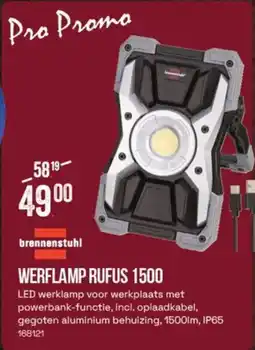 Meno Brennenstuhl Werflamp Rufus 1500 aanbieding