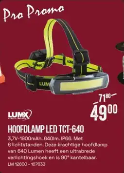 Meno Lumx Hoofdlamp Led TCT-640 aanbieding