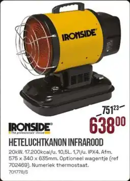 Meno Ironside heteluchtkanon infrarood aanbieding