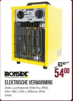 Meno Ironside elektrische verwarming aanbieding