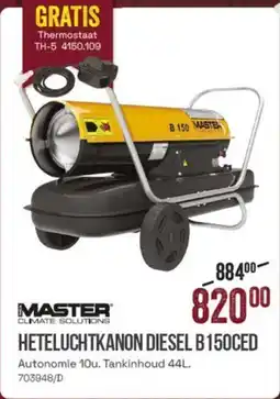 Meno Master heteluchtkanon diesel B150CED aanbieding