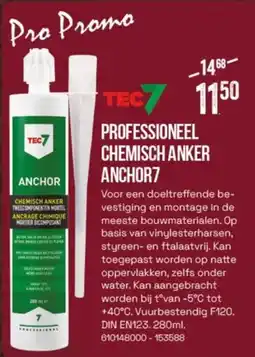 Meno TEC7 professioneel Chemisch Anker Anchor7 aanbieding