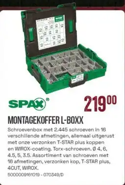 Meno Spax Montagekoffer L-Boxx aanbieding