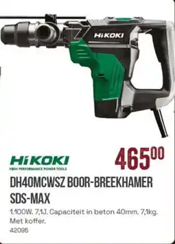 Meno Hikoki DH40MCWSZ Boor Breekhamer SDS-MAX aanbieding
